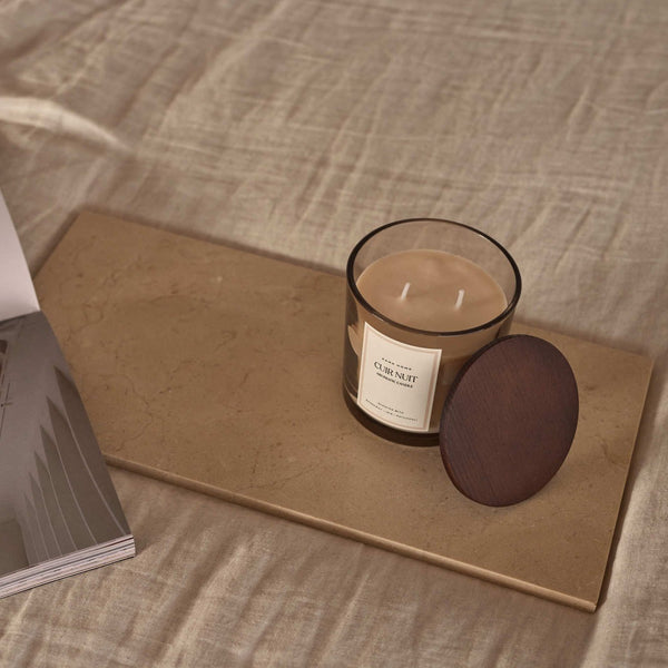 Marmer dienblad beige MOOISA