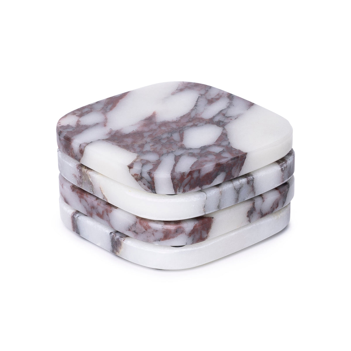 Organic Calacatta Coasters 4 Pieces