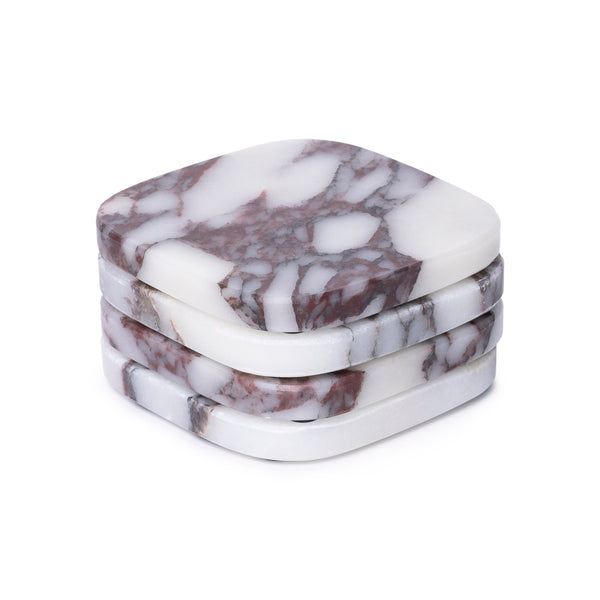 Organic Calacatta Coasters 4 Pieces