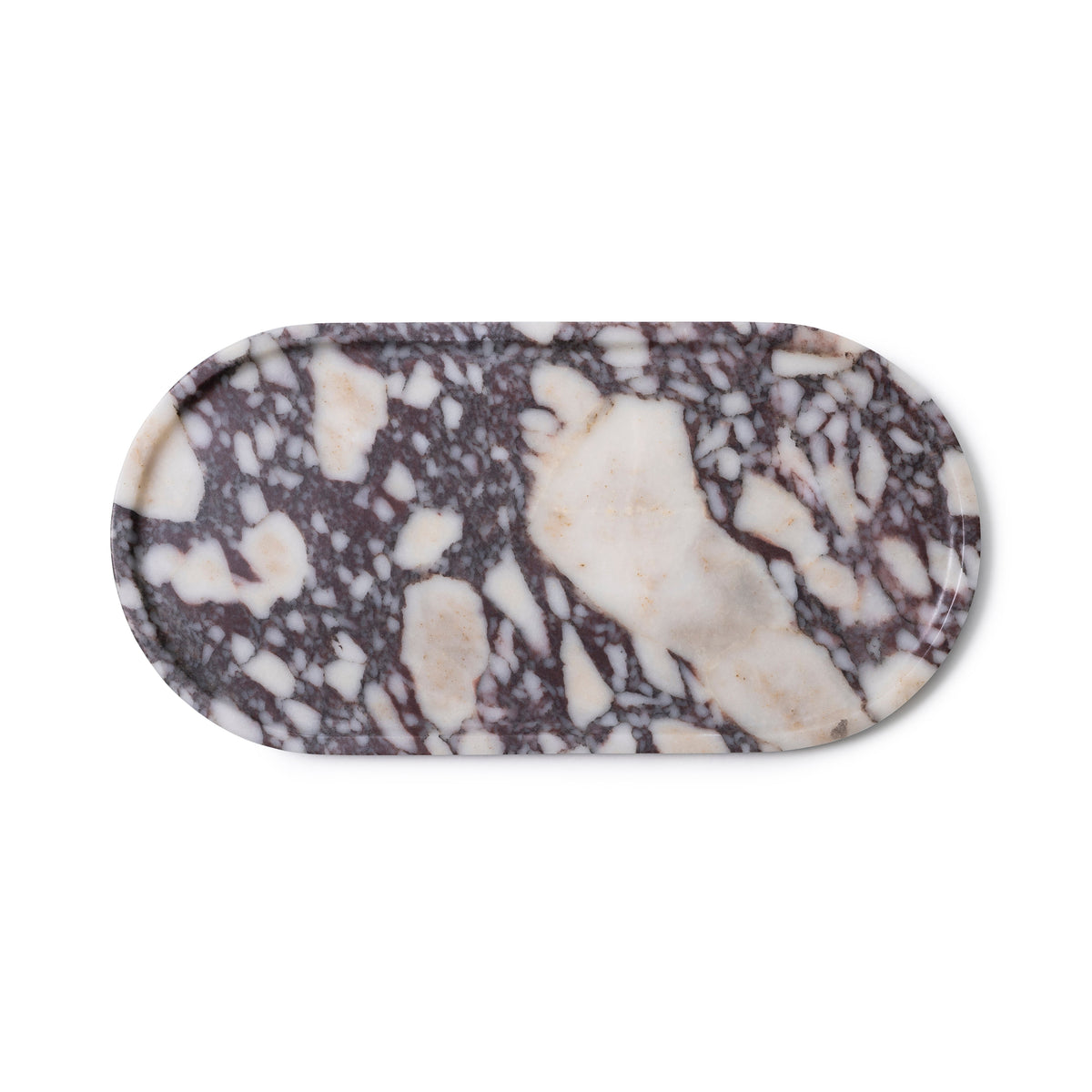 Marmer tray ovaal 40x20cm Calacatta