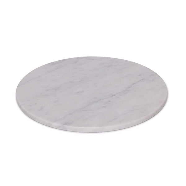 Vassoio rotondo in marmo Ø30cm bianco