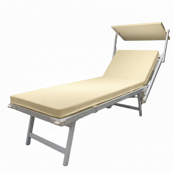 materassino prendisole per stabilimenti balneari beige ecru