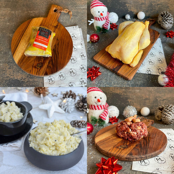 Menu Festif : Chapon Farci au Foie Gras - 6 Personnes