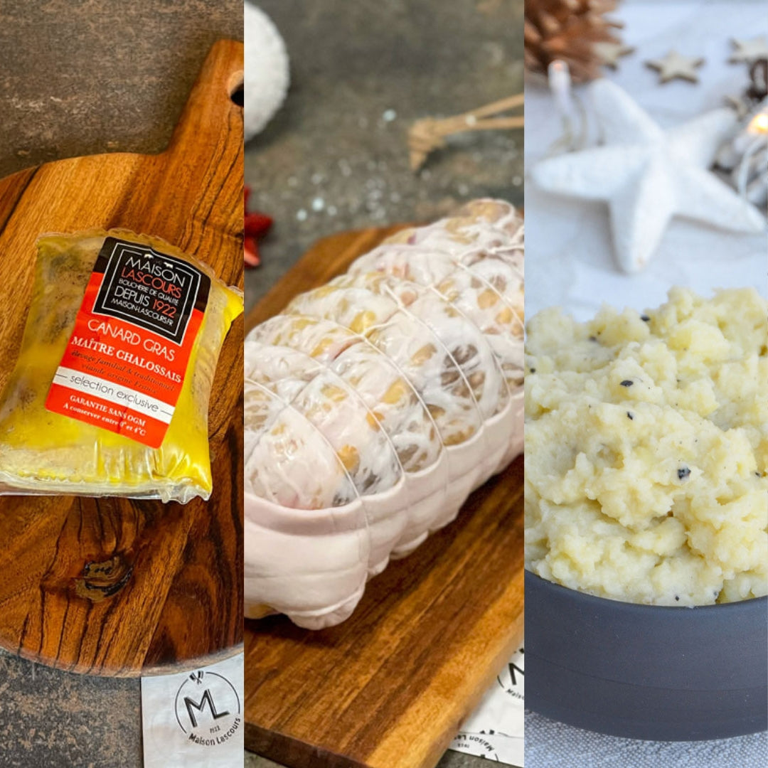 Gourmet Menu Roasted Guinea Fowl with Foie Gras - 4 People