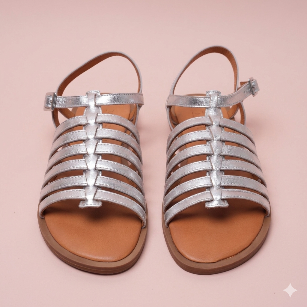 Mesia Silver Sandal