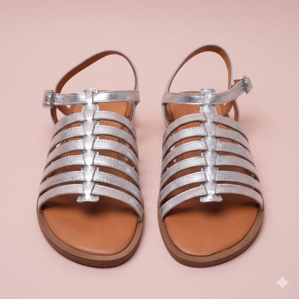 Mesia Silver Sandal