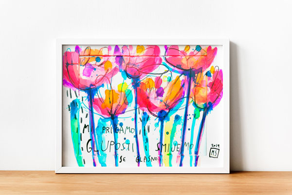 We talk nonsense and laugh...