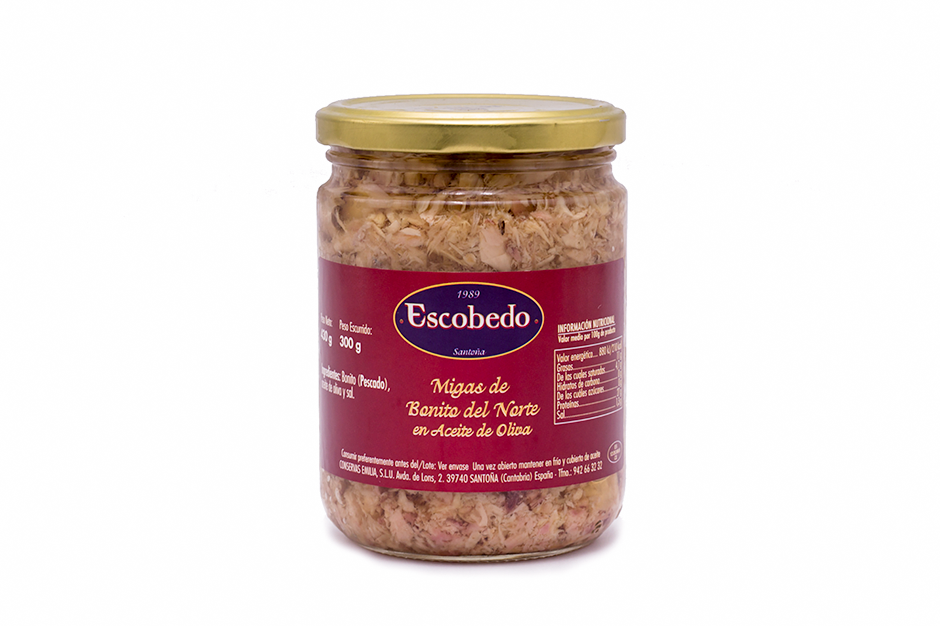 Lot of 6 Bonito Flakes in Olive Oil Escobedo Jar 430g