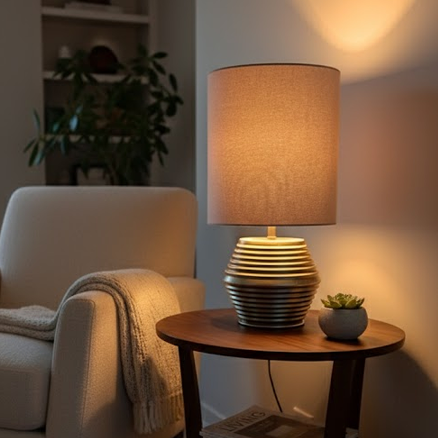 Chericoni Modena Table Lamp - 1 light - Ø25 cm - Gold / Cream