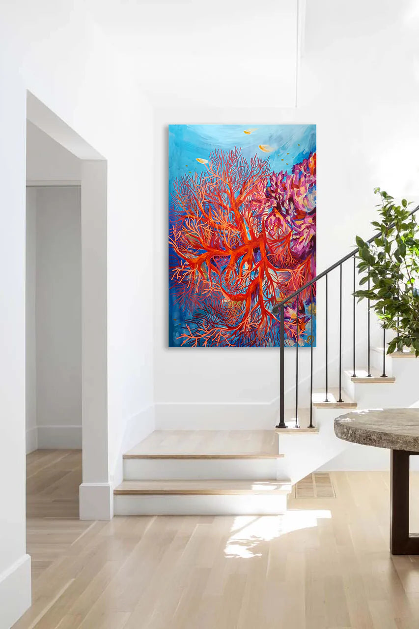 Underwater tree of life original painting