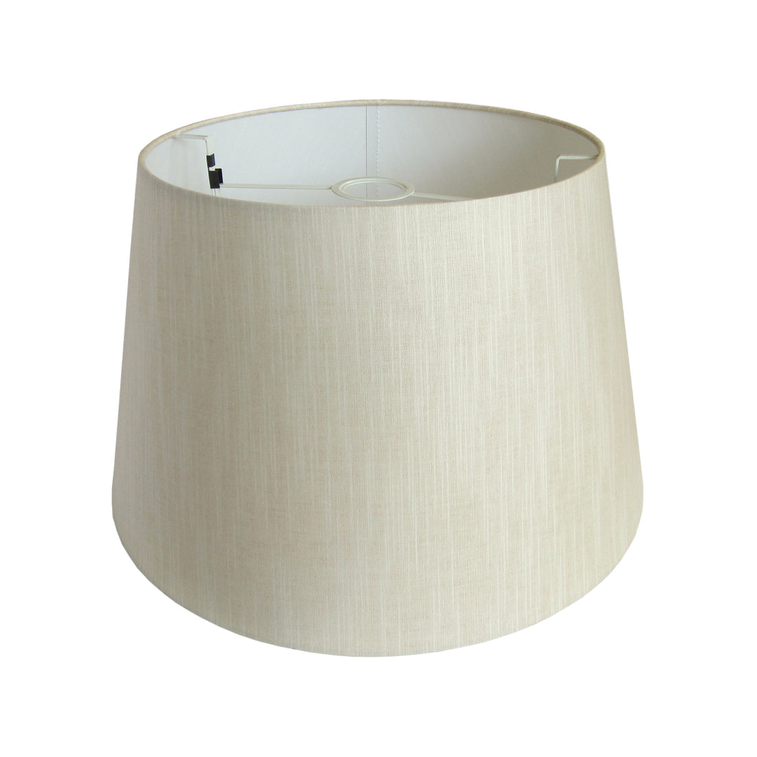 Schwarzer Drum-Rund-Lampenschirm aus Wildseide – edles Wohnaccessoire
