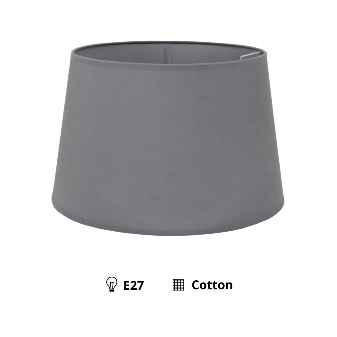 Weicher Baumwoll-Lampenschirm in Rundform – perfekt für sanftes Licht
