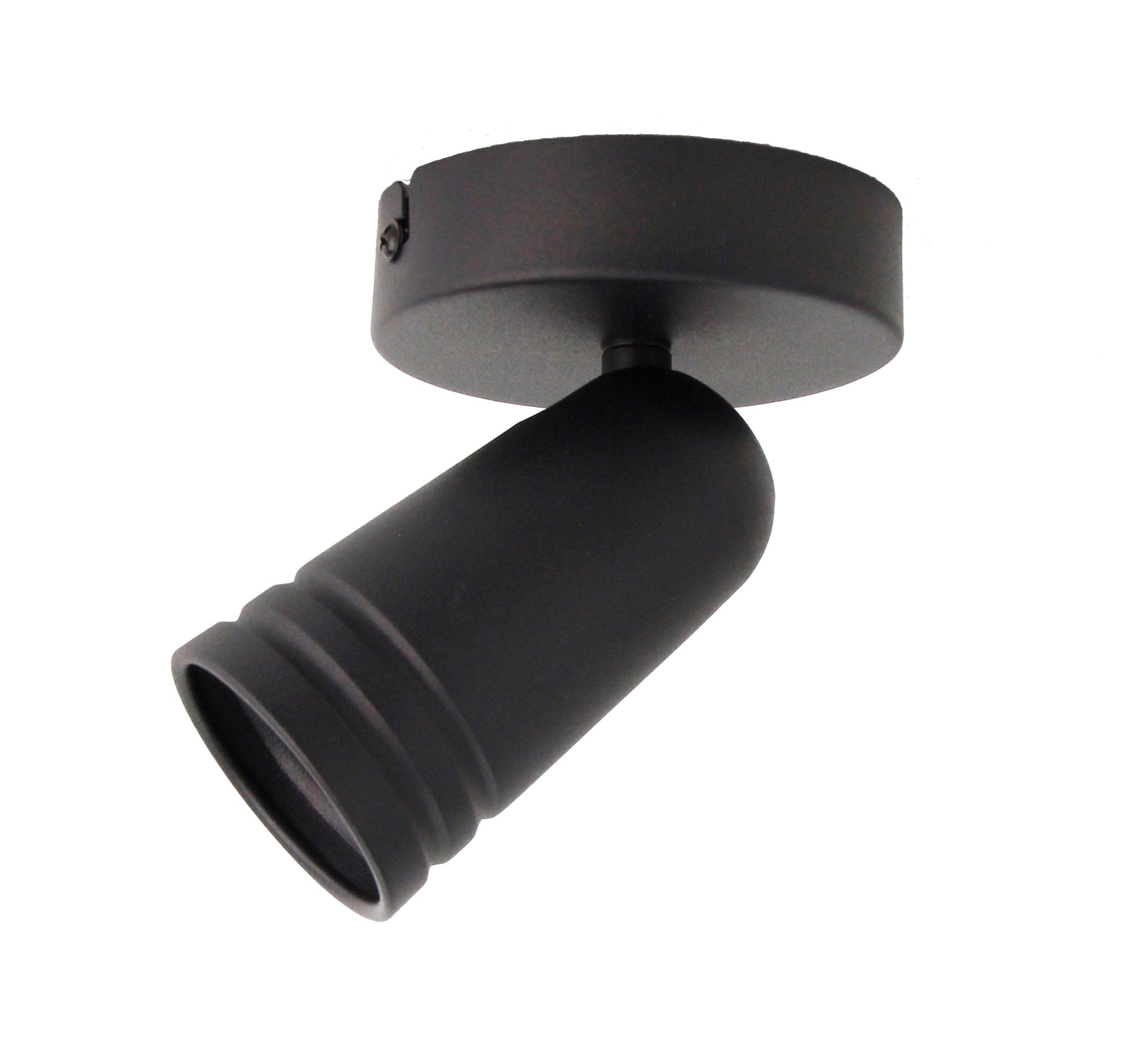 Minimalistische zwarte spotlamp Chericoni Spero, 1 lichtpunt en modern design.