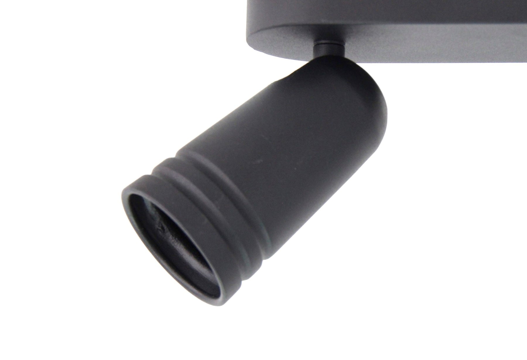 Stijlvolle zwarte Chericoni Spero plafondspot met 2 lichtpunten en modern design.