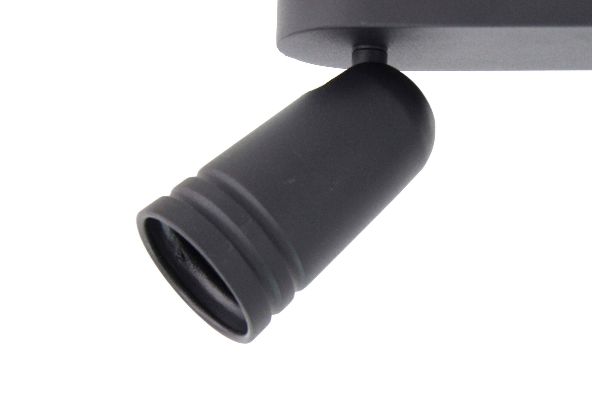 Stijlvolle zwarte Chericoni Spero plafondspot met 2 lichtpunten en modern design.