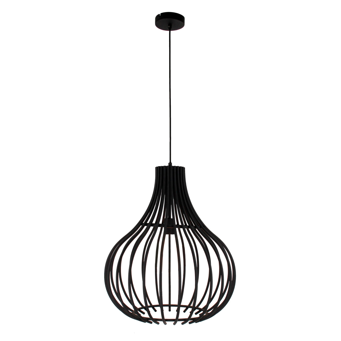 E27 Cipolle Pendelleuchte – Schwarz, 1-flammig, modernes Design für Ihr Zuhause