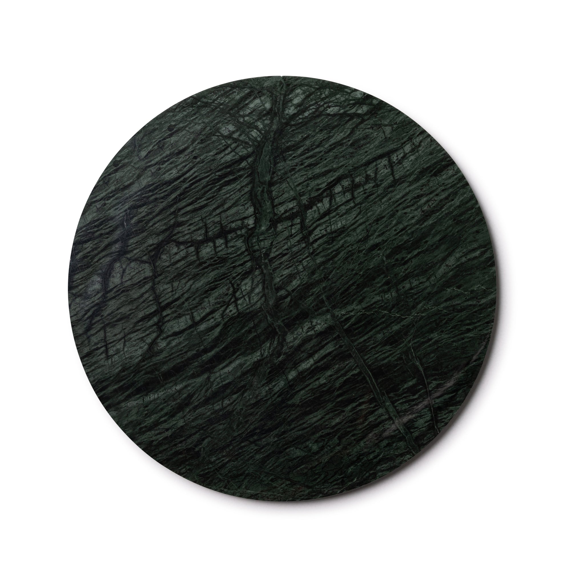 Marmer dienblad rond   groen