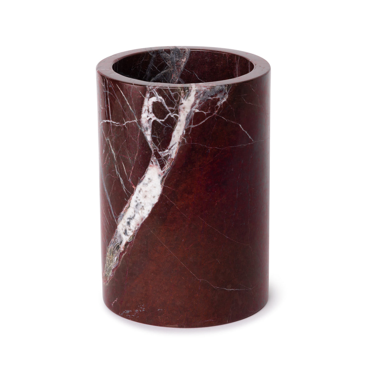 Marble vase/wine cooler red Ø12x18cm