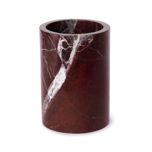 Marble vase/wine cooler red Ø12x18cm