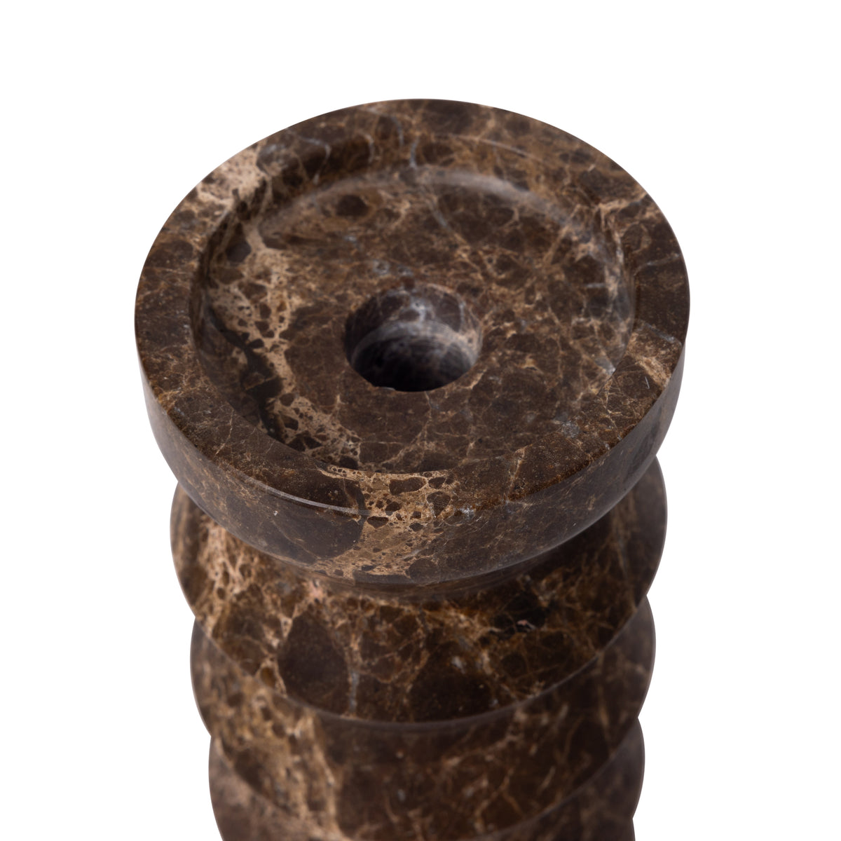 Rohový svícen Dark Emperador H20x9cm