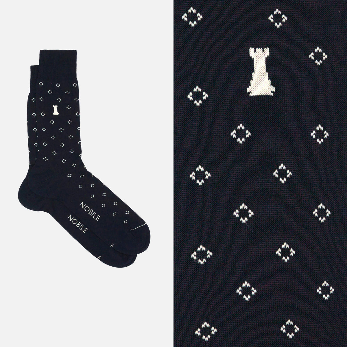 Box of 12 Pairs of Short Men's Socks in Filoscozia® - Tie Design