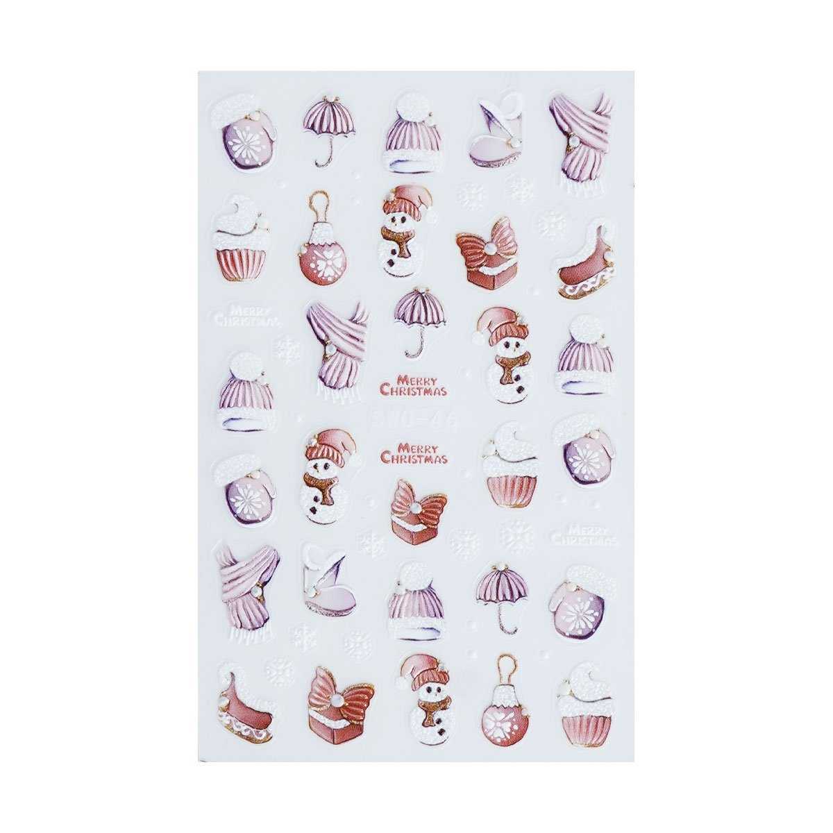 5D Nail Sticker - Cozy X-Mas 1