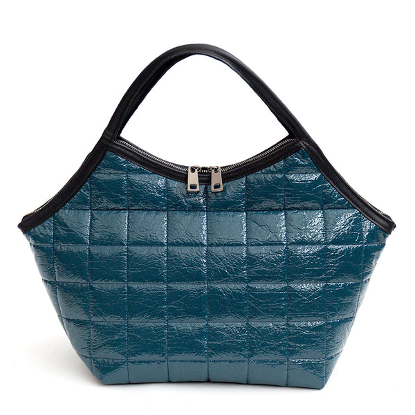 NAPLAK - Shopping in pelle e eco-vernice ottanio