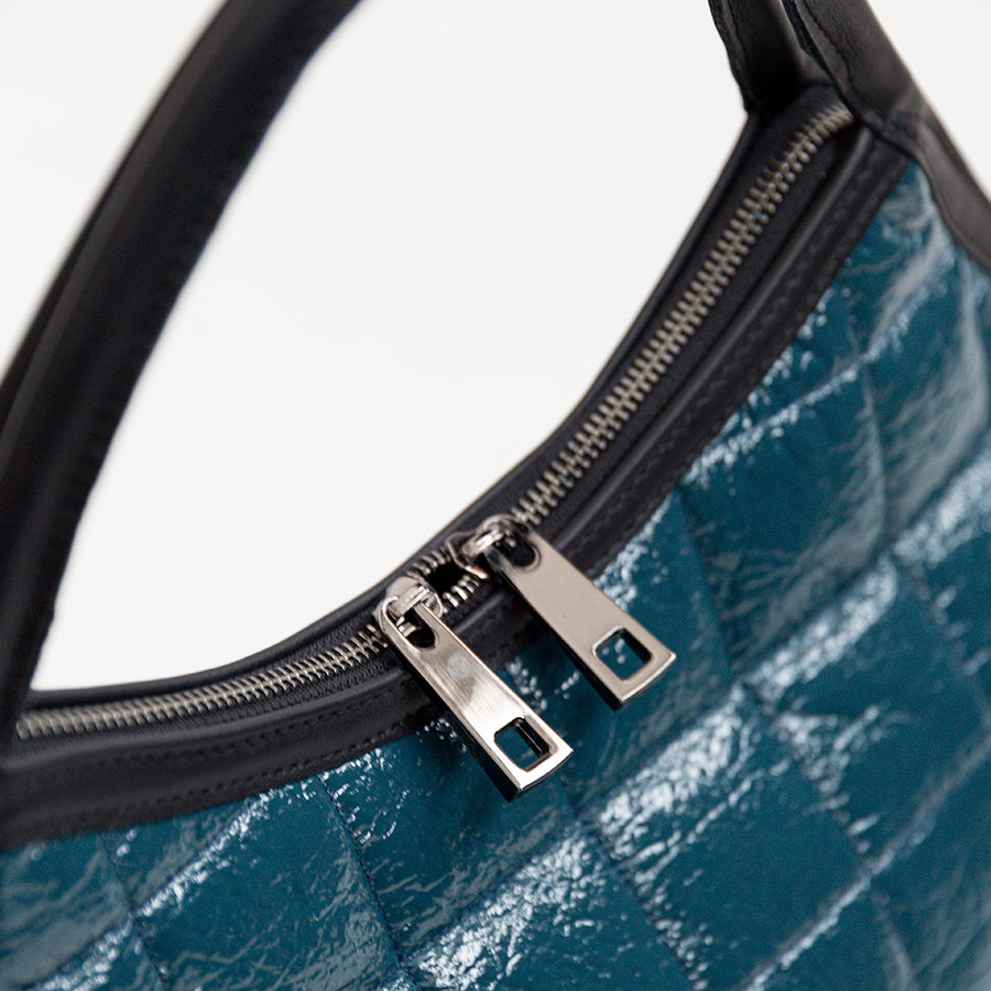 NAPLAK - Shopping in pelle e eco-vernice ottanio