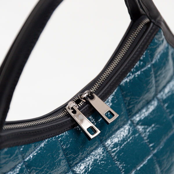 NAPLAK - Shopping in pelle e eco-vernice ottanio