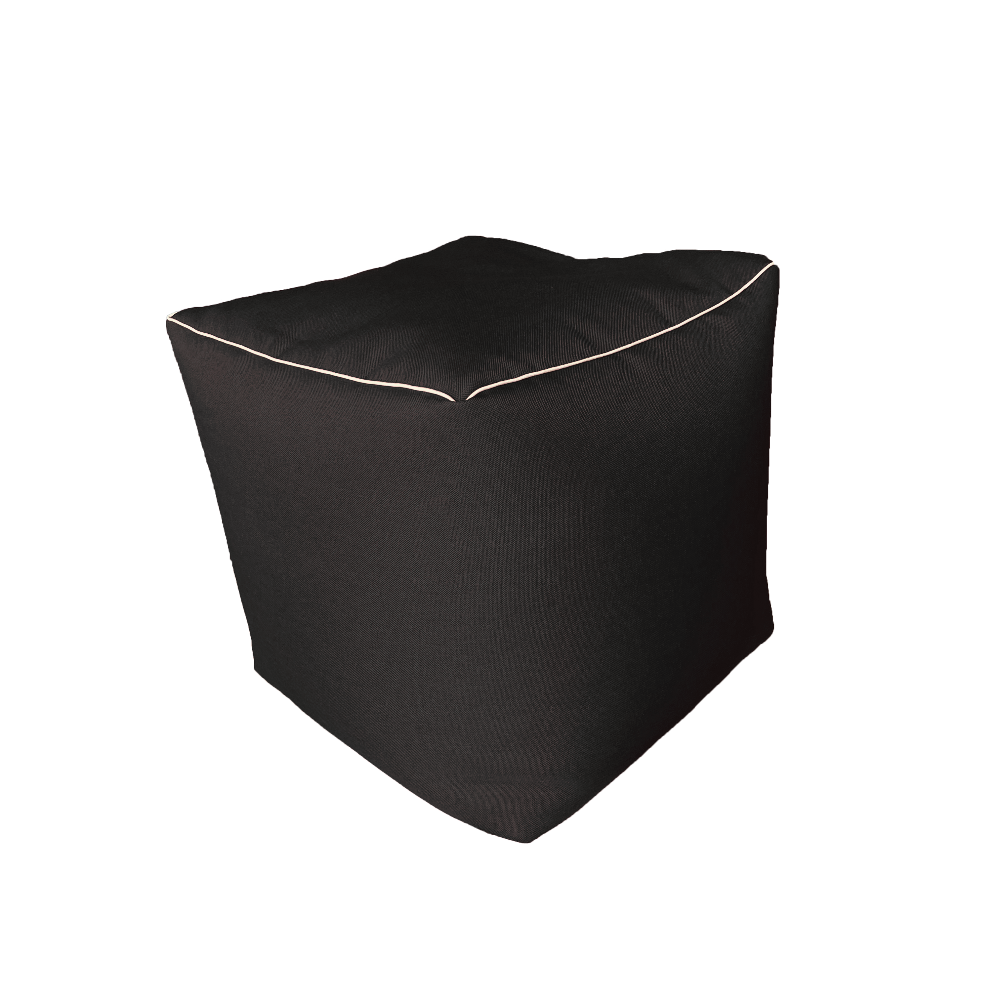 SACCOMODO, Pouf Sacco Poggiapiedi Ricaricabile da 40 cm, Nero,  Arketicom