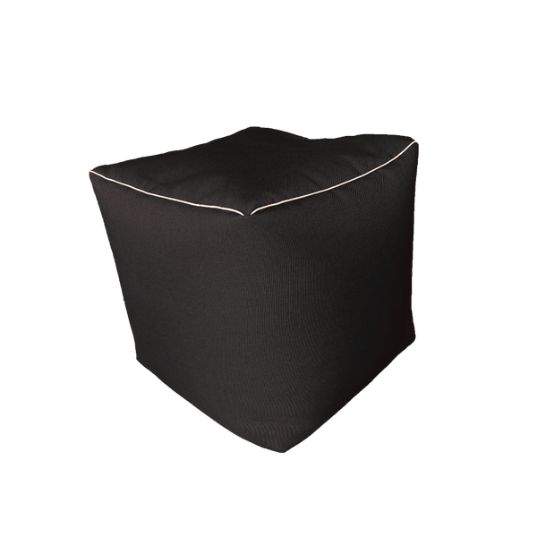 SACCOMODO, Pouf Sacco Poggiapiedi Ricaricabile da 40 cm, Nero,  Arketicom