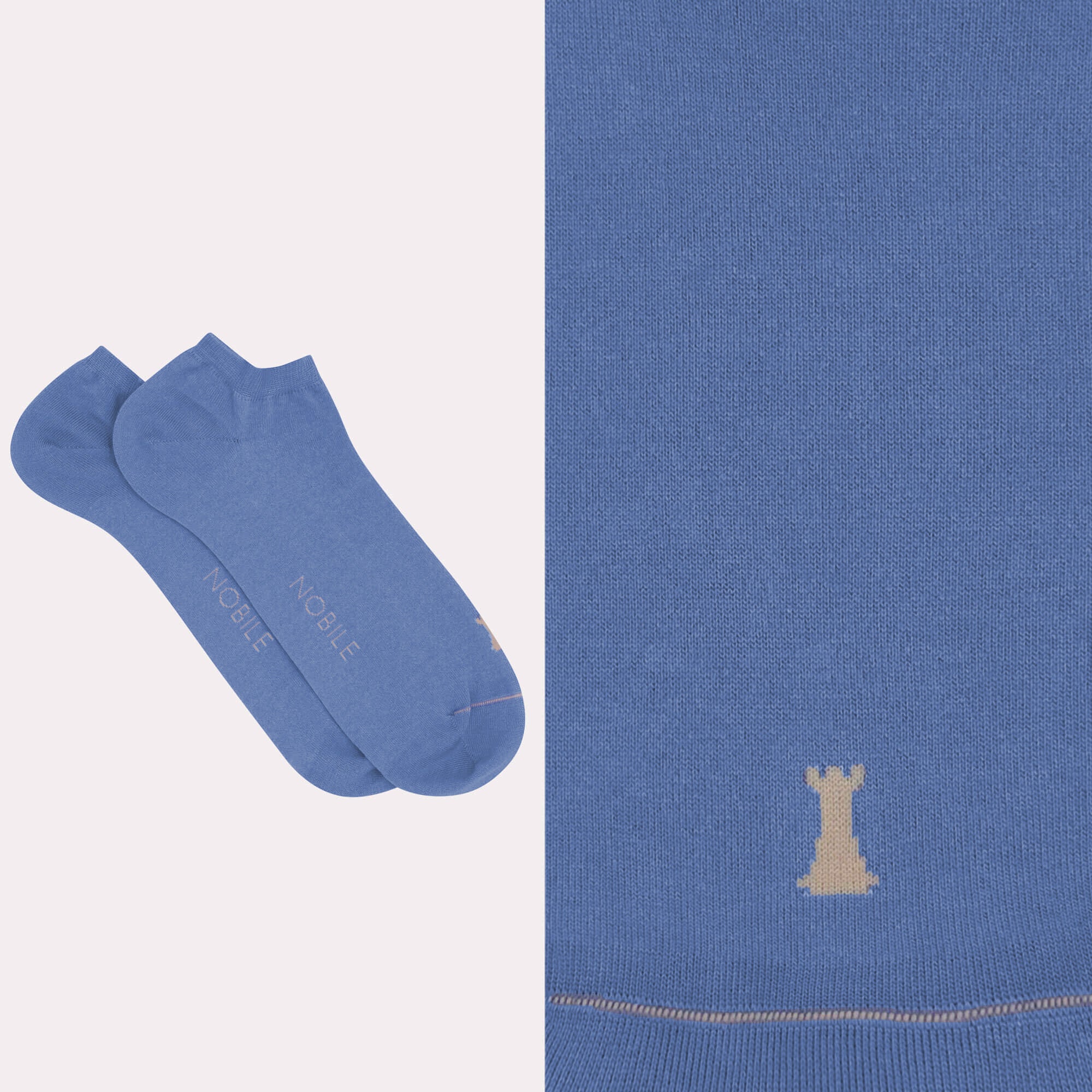Ankle socks in pure Makò cotton - Solid color