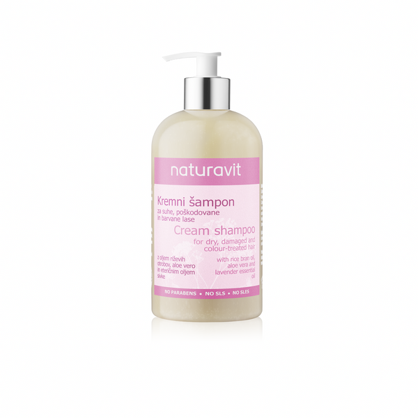 Šampon za poškodovane, suhe in barvane lase naturavit 500ml xl