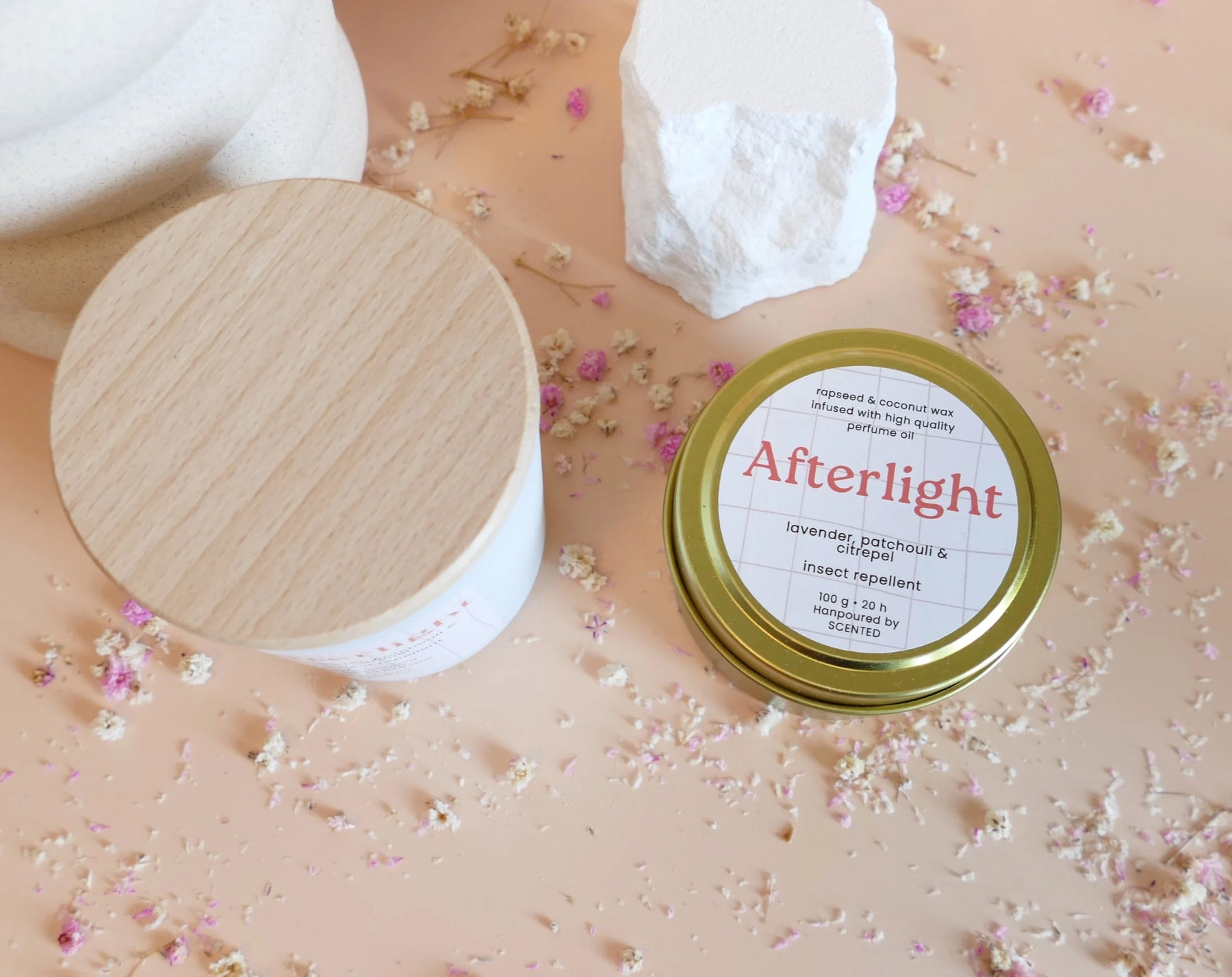 Afterlight - natural scented candle against mosquitoes - lavender