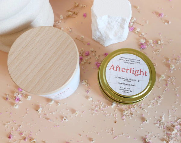 Afterlight - natural scented candle against mosquitoes - lavender
