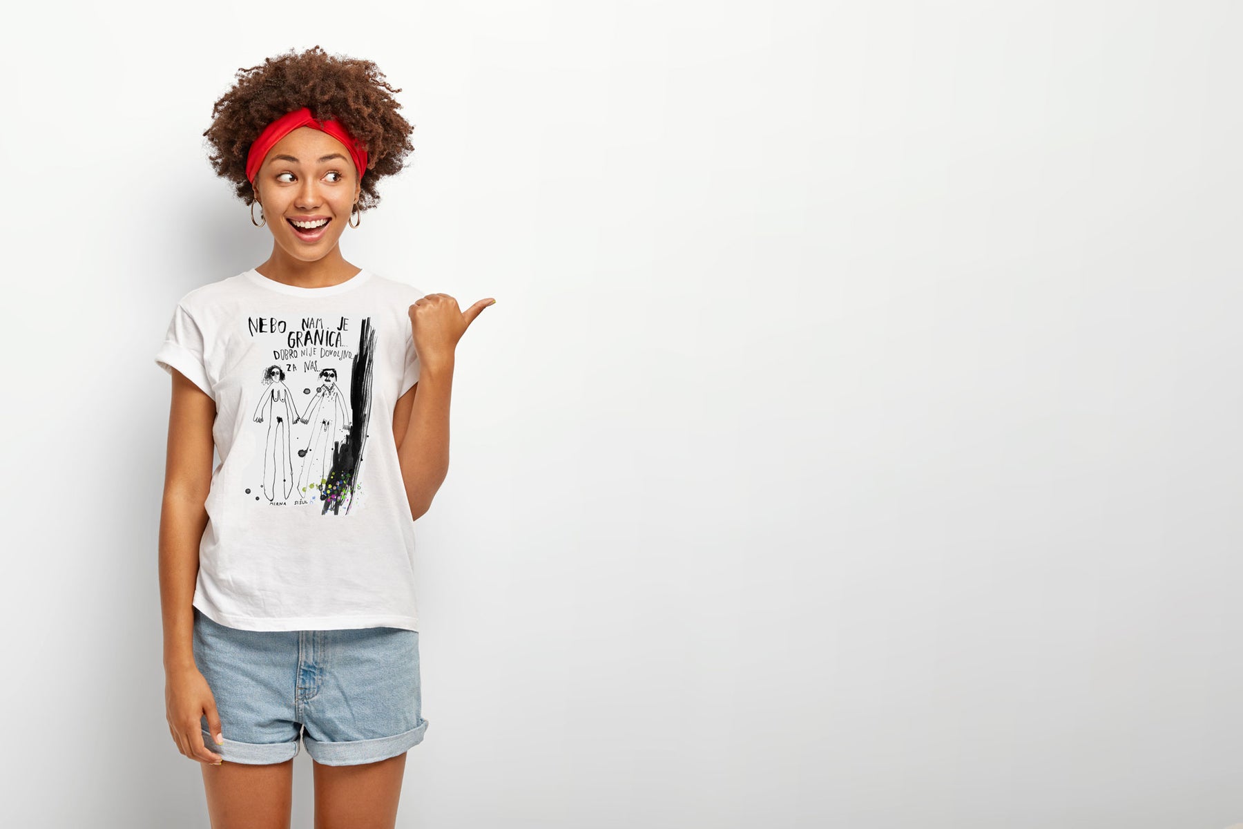XL/structured women's t-shirt /The sky is the limit...