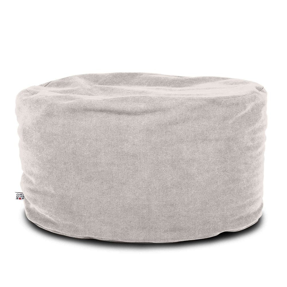 SOFT CHILL 60, Pouf Sacco Rotondo in Cotone Sfoderabile 60 x h42