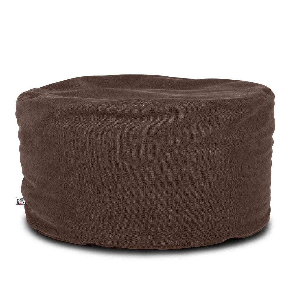 SOFT CHILL 60, Pouf Sacco Rotondo in Cotone Sfoderabile 60 x h42
