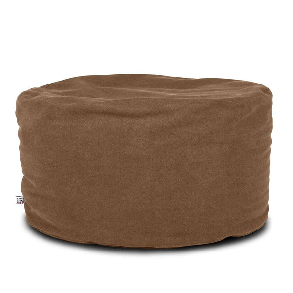 SOFT CHILL 60, Pouf Sacco Rotondo in Cotone Sfoderabile 60 x h42