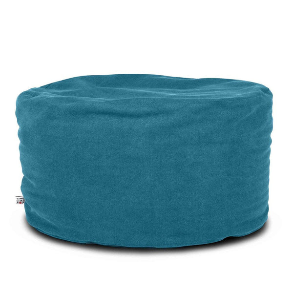 SOFT CHILL 60, Pouf Sacco Rotondo in Cotone Sfoderabile 60 x h42