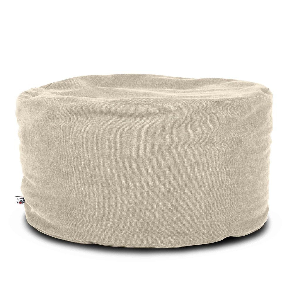 SOFT CHILL 60, Pouf Sacco Rotondo in Cotone Sfoderabile 60 x h42