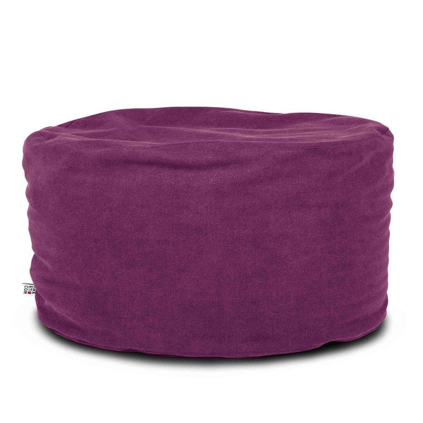 SOFT CHILL 60, Pouf Sacco Rotondo in Cotone Sfoderabile 60 x h42