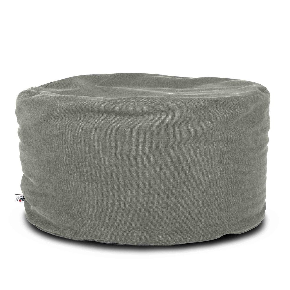 SOFT CHILL 60, Pouf Sacco Rotondo in Cotone Sfoderabile 60 x h42