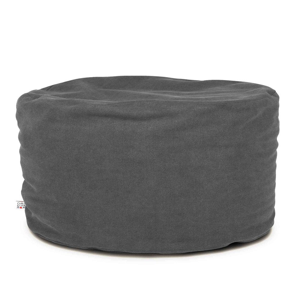 SOFT CHILL 60, Pouf Sacco Rotondo in Cotone Sfoderabile 60 x h42