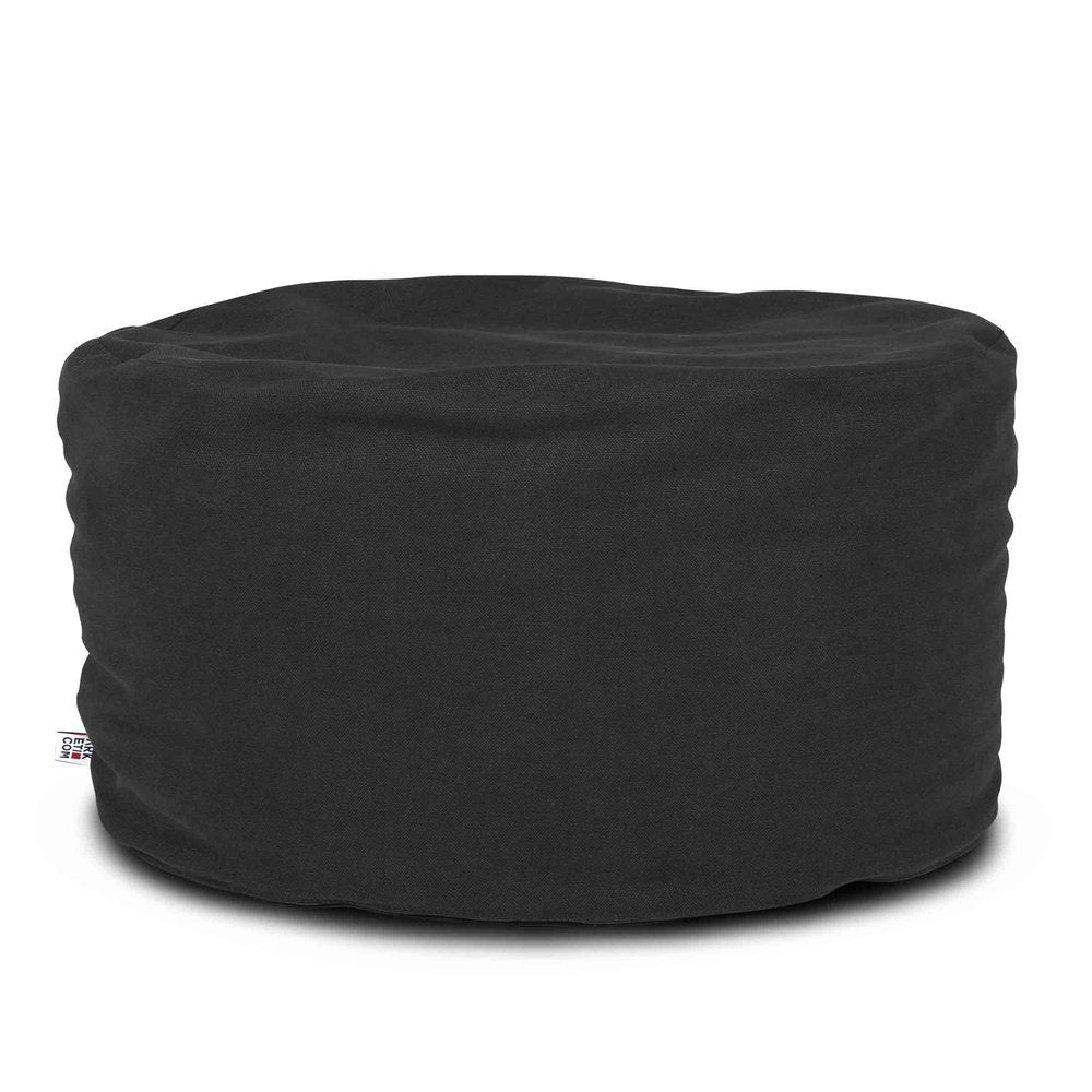 SOFT CHILL 60, Pouf Sacco Rotondo in Cotone Sfoderabile 60 x h42
