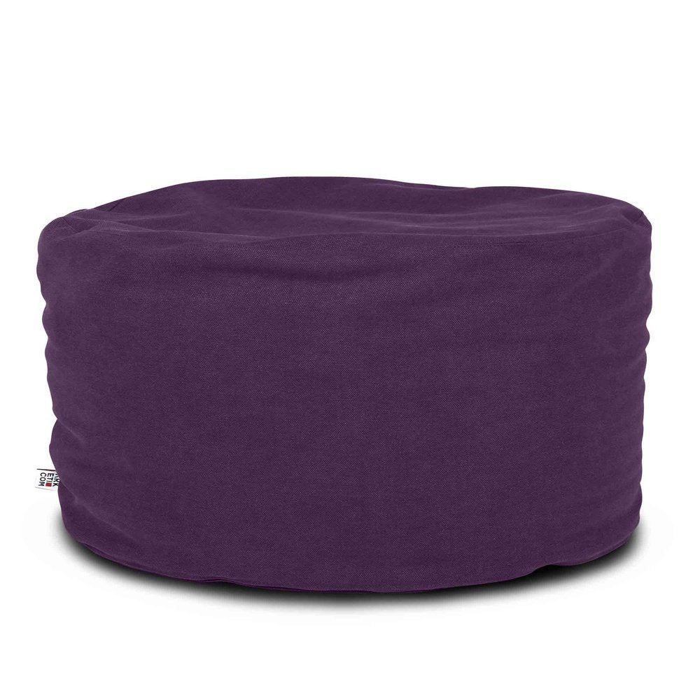 SOFT CHILL 60, Pouf Sacco Rotondo in Cotone Sfoderabile 60 x h42