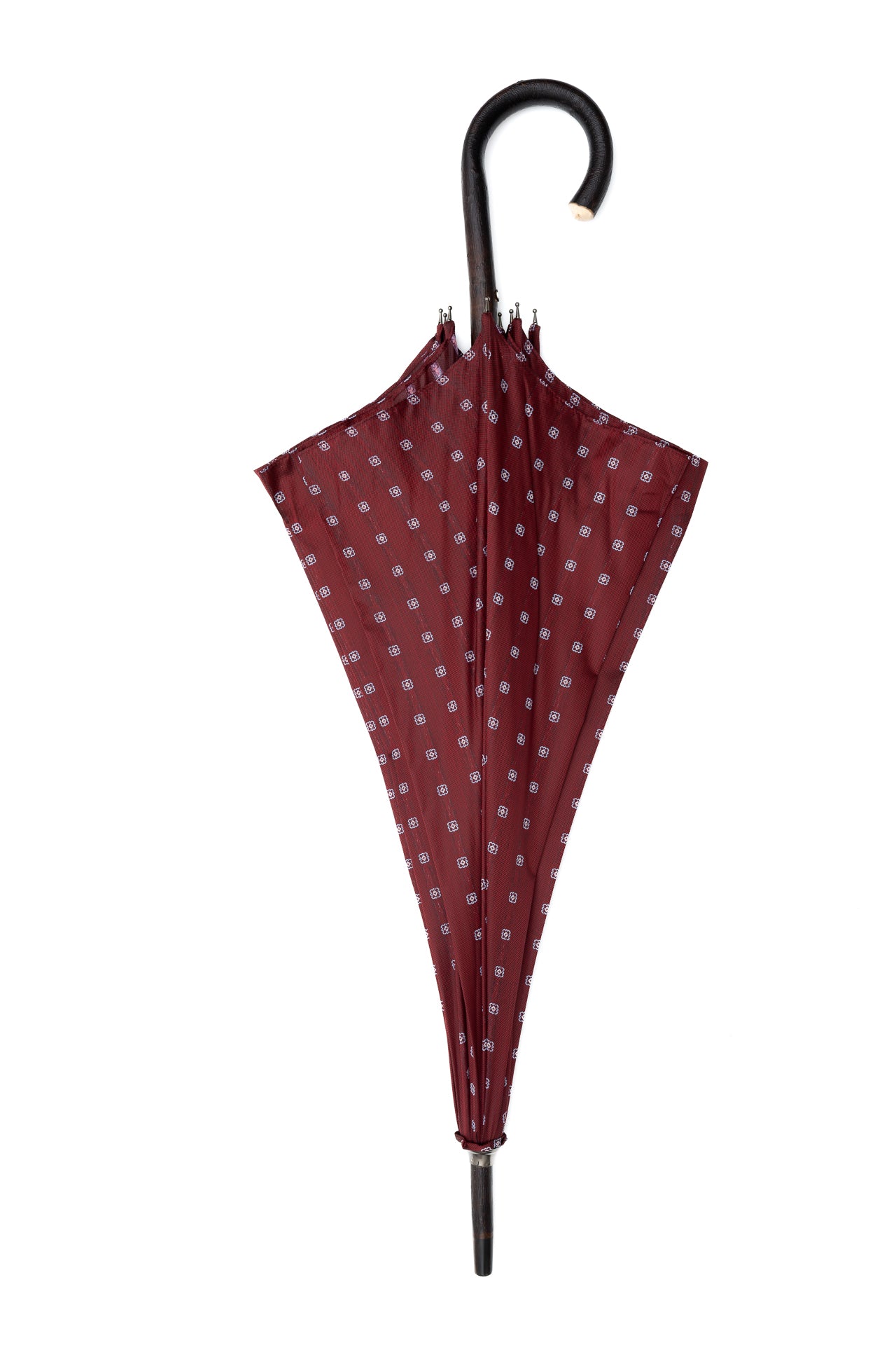 Mario Talarico Red Umbrella with Light Pattern in Chestnut Wood