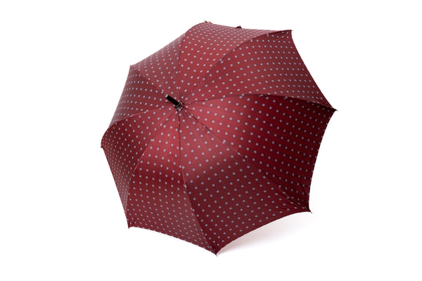 Mario Talarico Red Umbrella with Light Pattern in Chestnut Wood