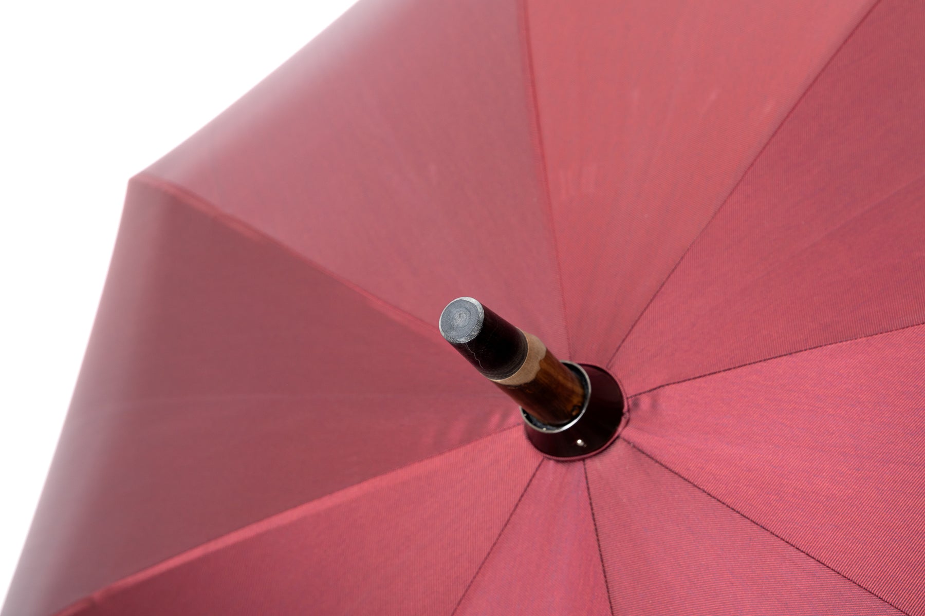 Mario Talarico Red Solid Chestnut Wood Umbrella