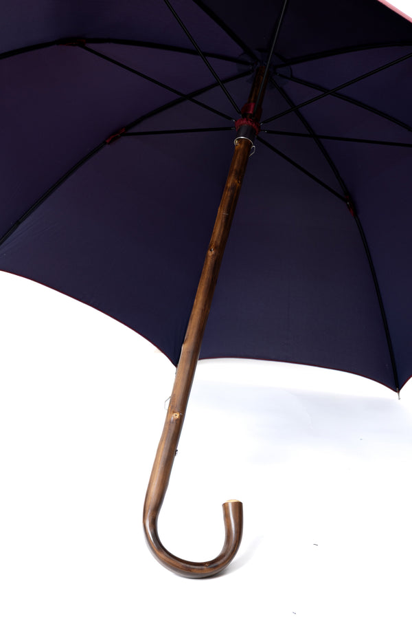 Mario Talarico Red Solid Chestnut Wood Umbrella